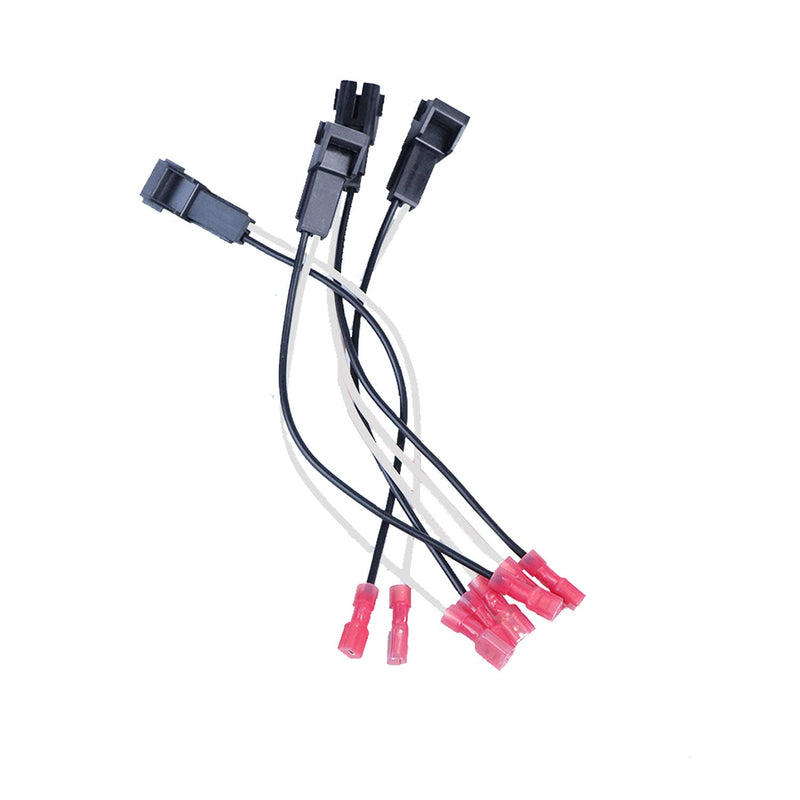 4 Pack Speaker Harness Replacement for GM Motors Buick Cadillac Chevy Oldsmobile Front Rear Door Speaker Wiring Harness Adapter 72-4568 - Door Speaker Replacement (72-4568)
