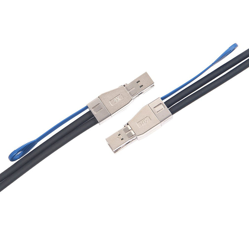 12G Mini SAS HD SFF-8644 to SFF-8644 SAS3.0 Cable for Hard Disk Server, SAN, Raid Card, 100-Ohm, 2-m(6.6ft) 2m 1