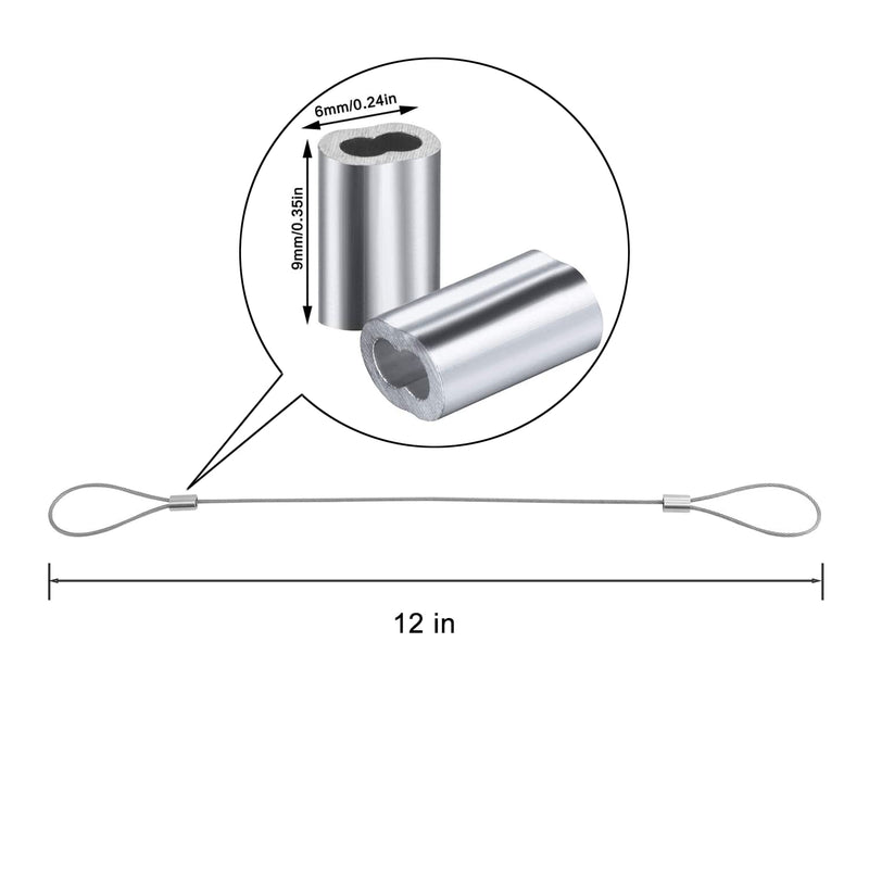 20 Pack Adjustable Cable Tethers, Universal Adapter Lock Kit DIY Kit Stainless Steel with Nylon Coat Tether Computers/Dongles/HDMI/VGA/DP/Mac Adapter 20