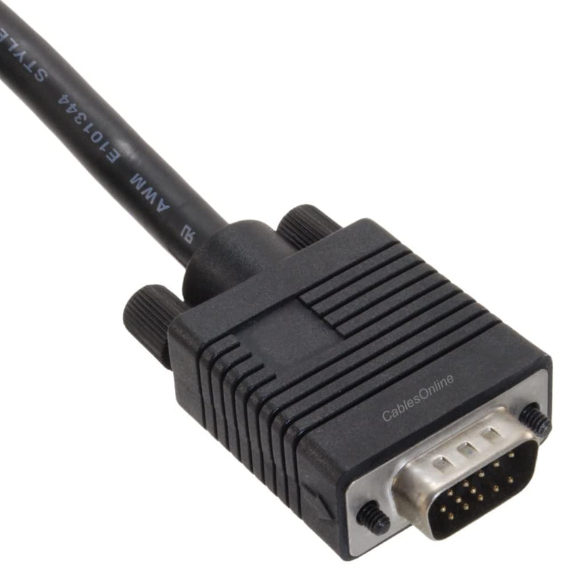 CablesOnline, 6ft 13W3 Male to SVGA (HD15) Male (SunMicro) Monitor Cable w/ 12 Dip Switches, W3-606