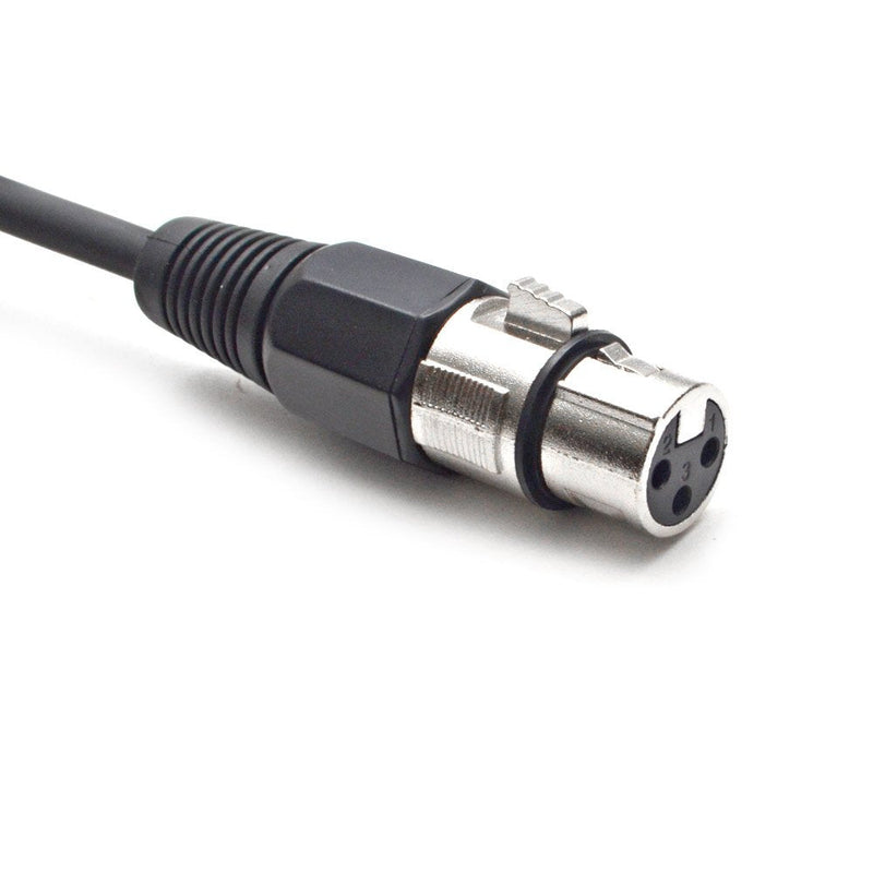 [AUSTRALIA] - Seismic Audio - SATRXL-F6-6 Pack of Black 6' XLR Female to 1/4" TRS Patch Cable 6 Foot 
