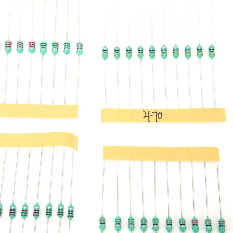 120pcs Inductors 1/4W 1UH - 1MH 12 Inductor Colour Ring Standard Inductor for Electronic Part