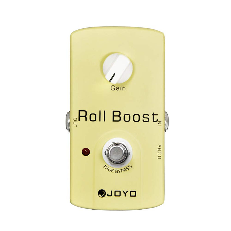 JOYO Boost Pedal Classic Circuitry up to 35dB Clean and Clear Boost for Electric Guitar Effect - True Bypass (Roll Boost JF-38) Classic,Boost Yellow