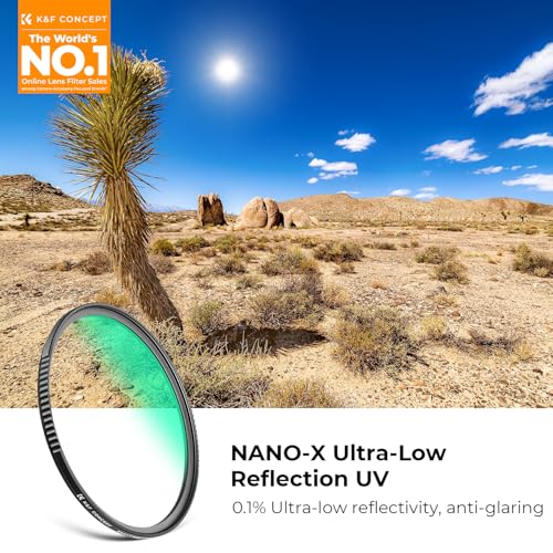 K&F CONCEPT 49mm Ultra-Low Reflectivity MCUV Lens Protection Filter