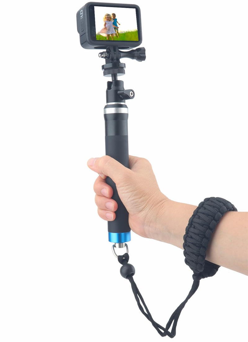 Paracord Camera Wrist Strap Lanyard with Screw for Insta 360 X3, Ace Pro, DSLR Cameras, Selfie Sticks Black