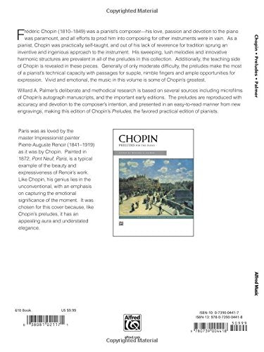 Chopin -- Preludes (Alfred Masterwork Edition)