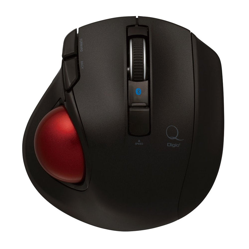 Nakabayashi Co,Ltd. Digio2 Bluetooth Wireless Trackball for Window PC and Mac and Android (Black) Black(Bluetooth)