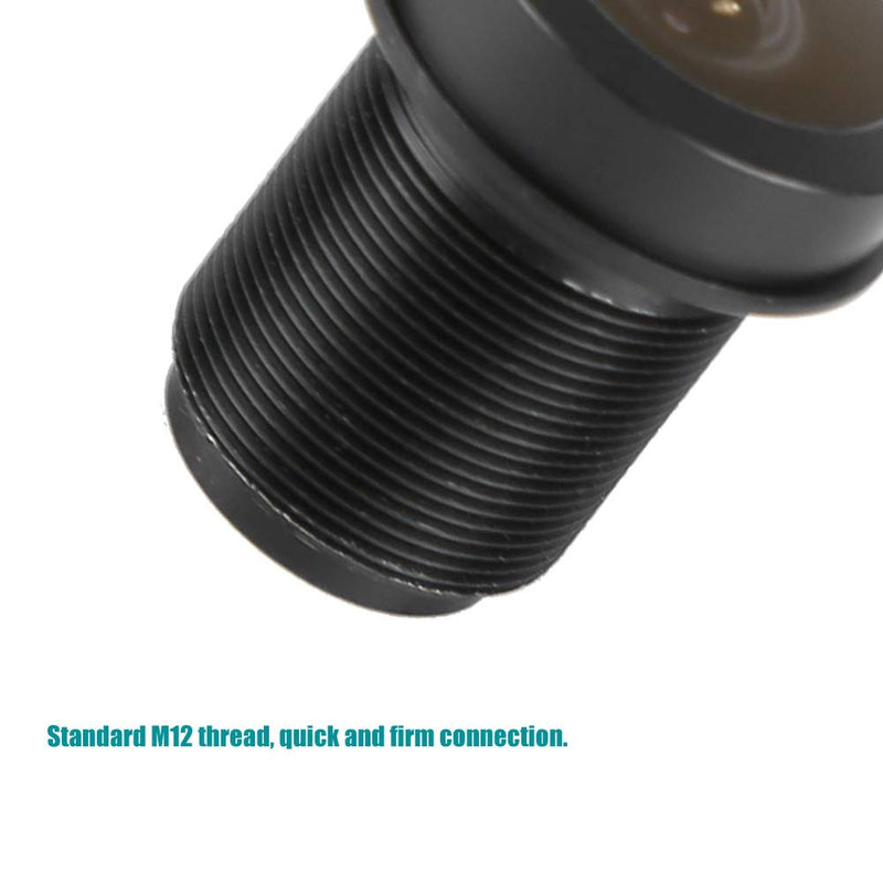 Standard Thread Interface 180°Fisheye Lens, 1.44mm 1/2.5 Wide Angle 5MP HD Lens for CCTV Surveillance Camera
