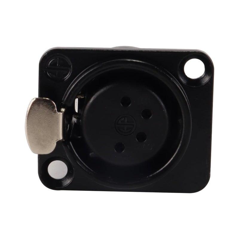 [AUSTRALIA] - Enwye 4 XLR 4 Pin Female Panel Mount Sockets Suitable for Recording Studios, Mixers, Sound Systems etc 