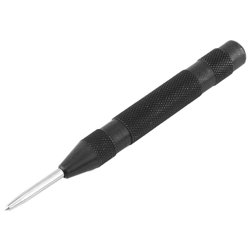 Ausla Automatic Centre Punch, 5-inch, High Speed Steel, Metal Marking Tool, Black