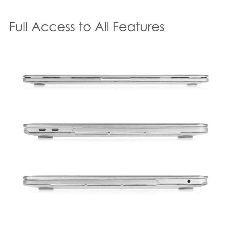 [AUSTRALIA] - Fintie Case for MacBook Pro 13 Inch A2338(M2 M1) A2251 A2289 A2159 A1989 A1706 A1708 (2016-2021 2022 2023 Release) with/without Touch Bar- Snap On Hard Shell Case Cover, Crystal Clear 