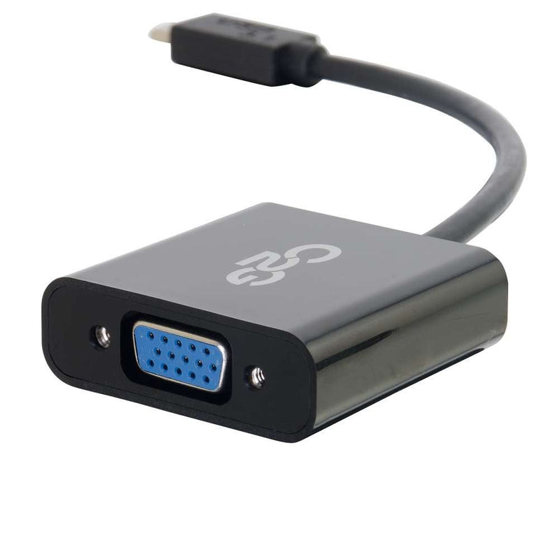 C2G USB Adapter, Video Adapter, USB C to VGA, Black, Cables to Go 29471 USB 3.1 to VGA black