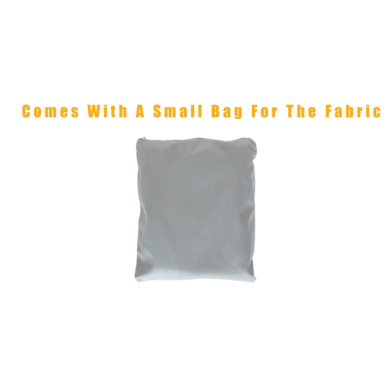 White DJ Facade Scrim DJ Booth Scrim 19.5"x 44.2" w/Small Bag White