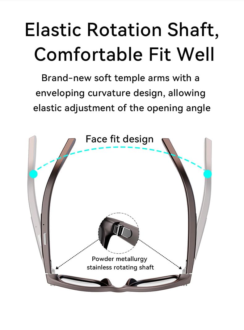 2026 AI Smart Glasses with Camera,8MP Anti-Shake Video Recording | 2K HD Video & Photo Capture,Bluetooth Music,Voice/Calling,Real Time Translation, AI Voice Assistant,Object Recognition