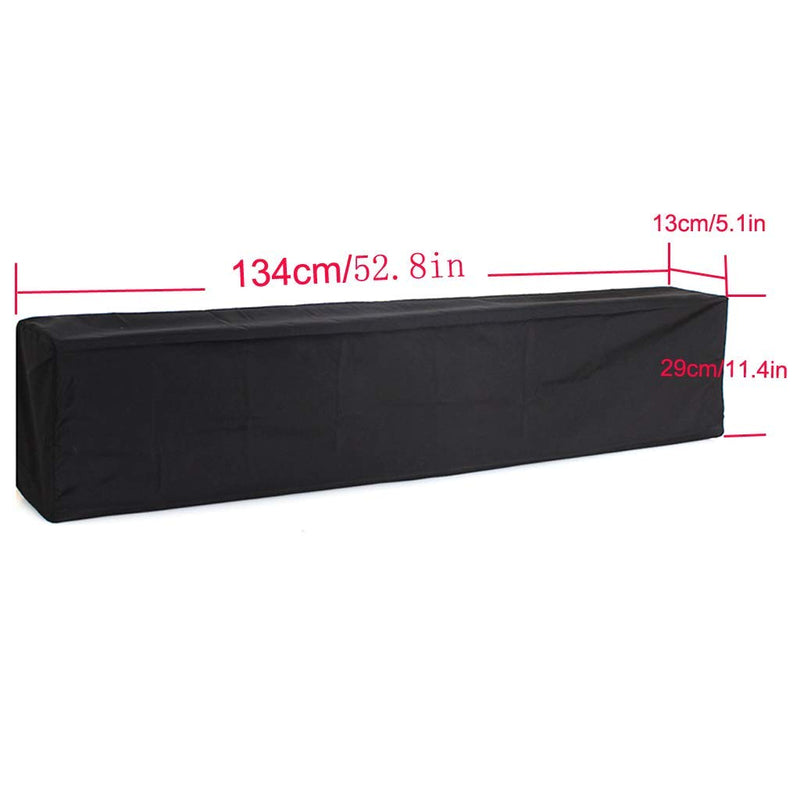 88 Key Piano Keyboard Dust Cover - Keyboard Dust Cover 88 Key Electronic Keyboard Cover - Electronic Keyboard Cover - Digital Piano Cover - Electronic Piano Keyboard Dust Cover on Stage, Black