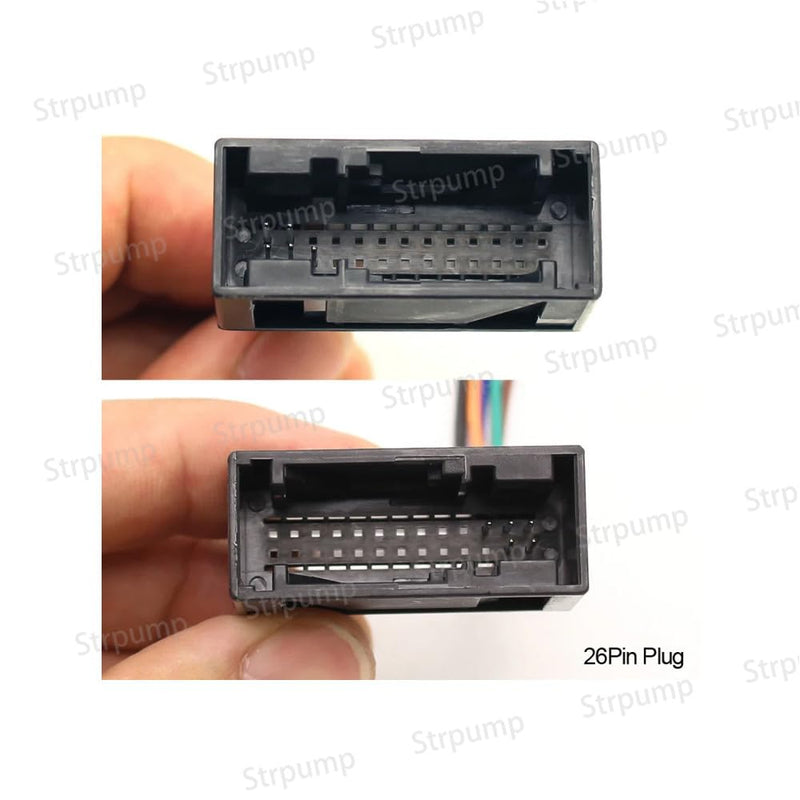 26Pin RGB to CVBS (RCA) AV Signal Reverse Camera Adapter Decoder Can Box Compatible for VW Passat CC Tiguan Golf Skoda w/Original OEM RGB Rearview Backup Camera
