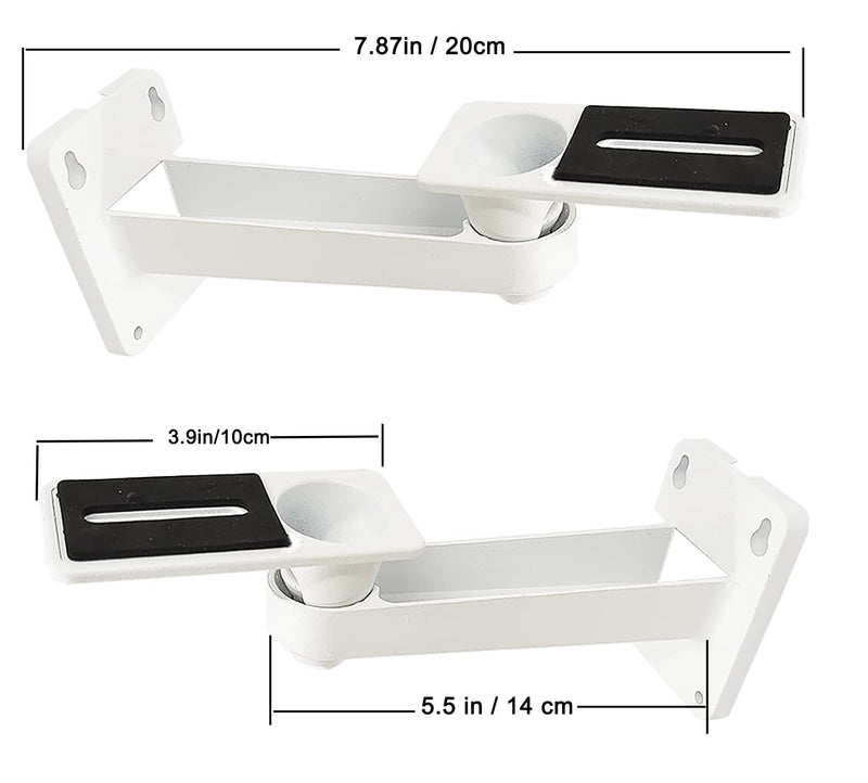 2-Be-Best Mini Projector Wall Mount Upgraded Angle Adjustable Projector Mount Length 7.9 in Rotation 360° Projector Mount Compatible with Most Mini Projectors