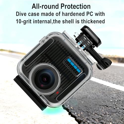 50M/164FT Underwater Dive Waterproof Case for GoPro MAX2 Camera for MAX2 Dive Case