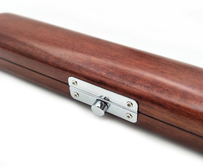 Flute Head Joint Case Mouthpiece Headjoint Storage Box Flute Instrument Accessories (Mahogony)