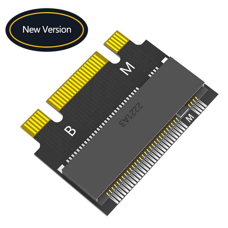 JMT M.2 NVME M-Key B+M 2230 to 2242 SATA-Bus SSD Extension Adapter Card Compatible with ThinkPad X270 X280 T470 T480 L480 T580 Serials (2230 to 2242)