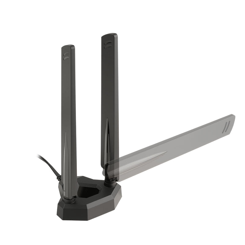 [AUSTRALIA] - Eightwood WiFi 7 Antenna Tri-Band 6GHz 5GHz 2.4GHz RP-SMA Antenna with Magnetic Base for PC Desktop Computer Gaming Motherboard PCIe Bluetooth Card WiFi 7 Router wifi 7 antenna/rp-sma connector 