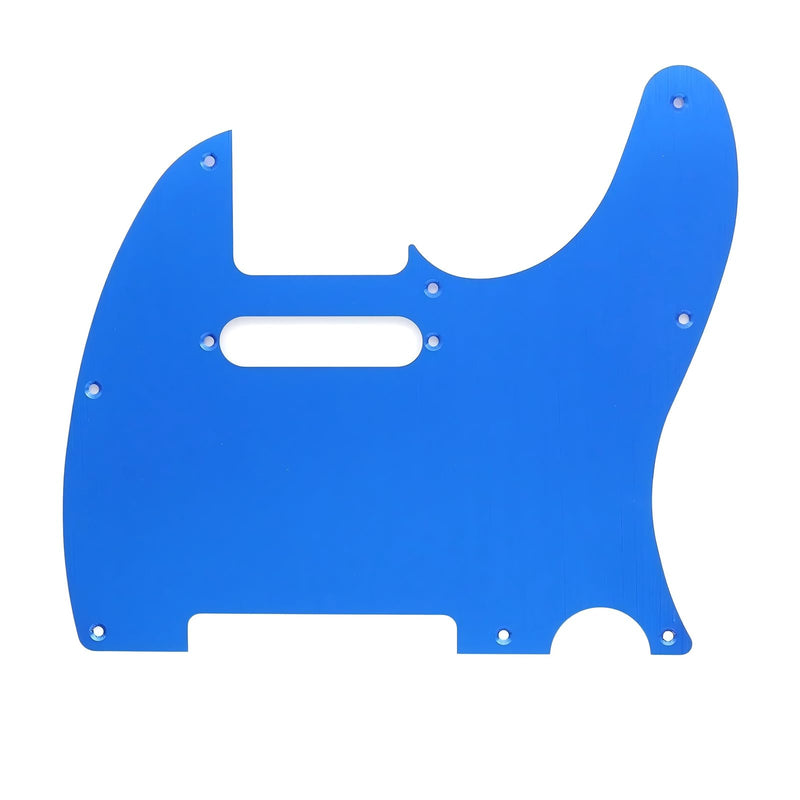 [AUSTRALIA] - 8 Hole Metal Anodized Aluminum TL Pick Guard Scratch Plate for Telecaster – Fits USA/Mexico Tele Style Durable Scratch Plate for Electric Guitar (Blue) Blue 