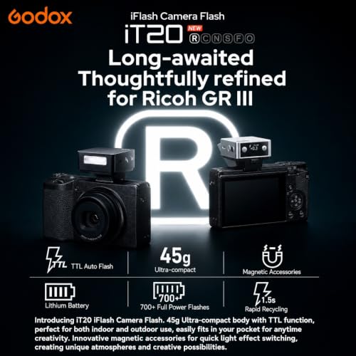 Godox iT20 R iT20R GODOX TTL/Manual Auto Mini Flash for Ricoh GR III