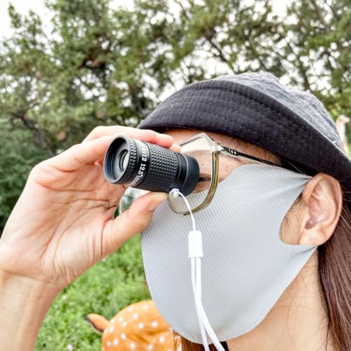 Close-up Monocular Designed for Low Vision Users who are Visually Impaired. Mini-Sized Magnifying Monoculars for Short Distance Viewing (4x12mm-WhiteStyle) 4x12mm
