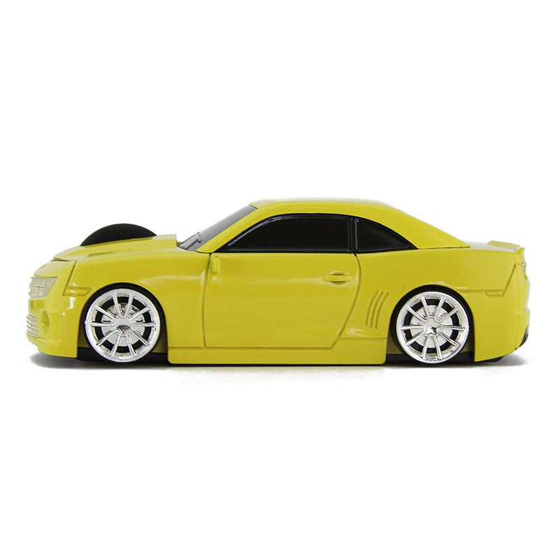 Ai5G for CL Car Mouse Wireless Sport Car Shape Mouse Laptop Desktop Computer Mouse Optical Mice with 2.4GHz Nano USB LED Headlight (Yellow) Yellow