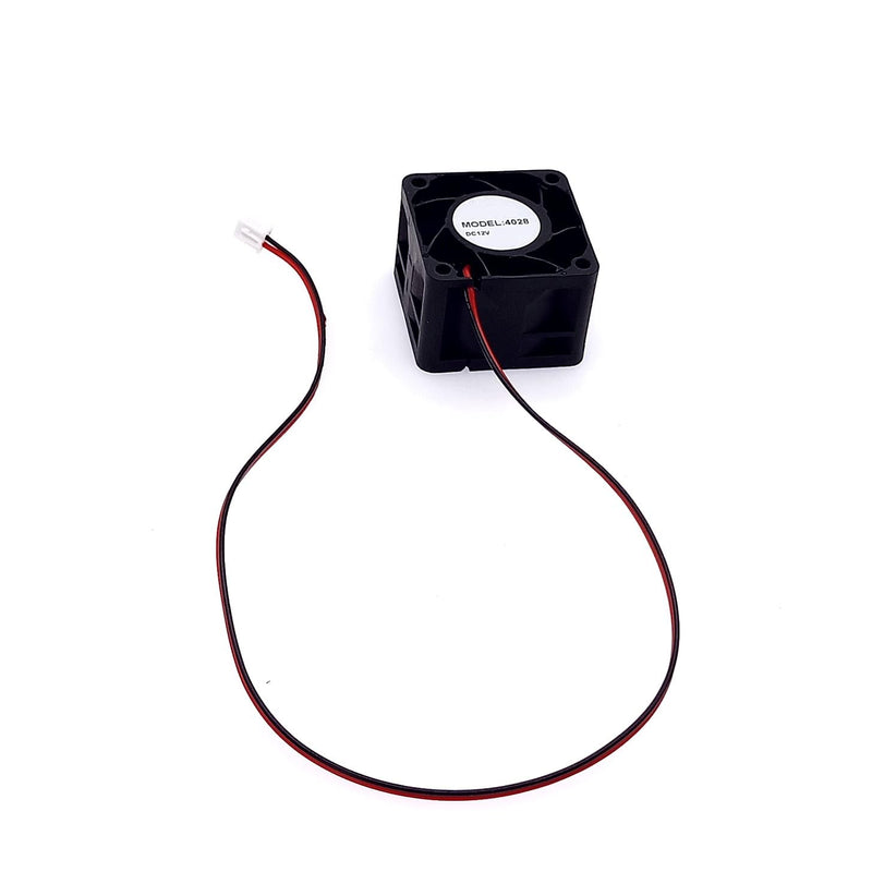 JZK 40 x 40 x 28 mm DC 12 V Mini Cooling Fan 40 mm with 2-Pin Plug, 15000 rpm, 0.27 A, 4028 Ball Bearing Small Brushless DC Fan 4 cm for Cooling or Ventilation, 3D Printer Fan
