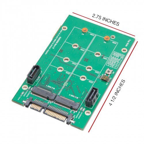 Syba SY-ADA40102 3.5" SATAIII to M.2 SSD RAID Adapter Green M.2 RAID + SATA