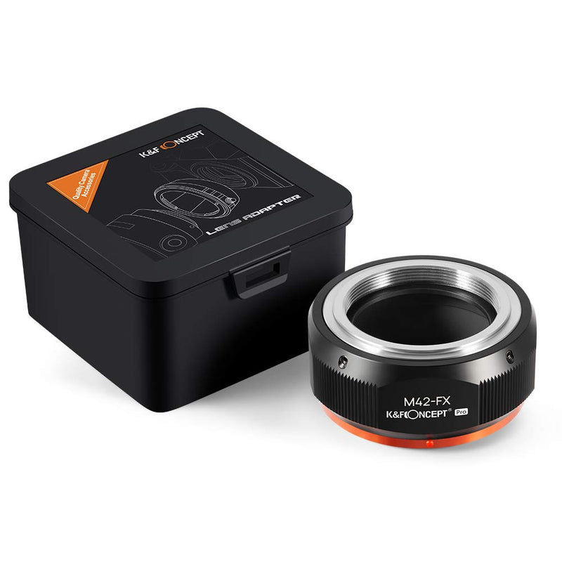 K&F Concept M42 to Fuji X Lens Mount Adapter for M42 Screw Mount Lens to Fujifilm Fuji X-Series X FX Mount Mirrorless Cameras with Matting Varnish Design for Fuji XT2 XT20 XE3 XT1 X-T2 M42-FX