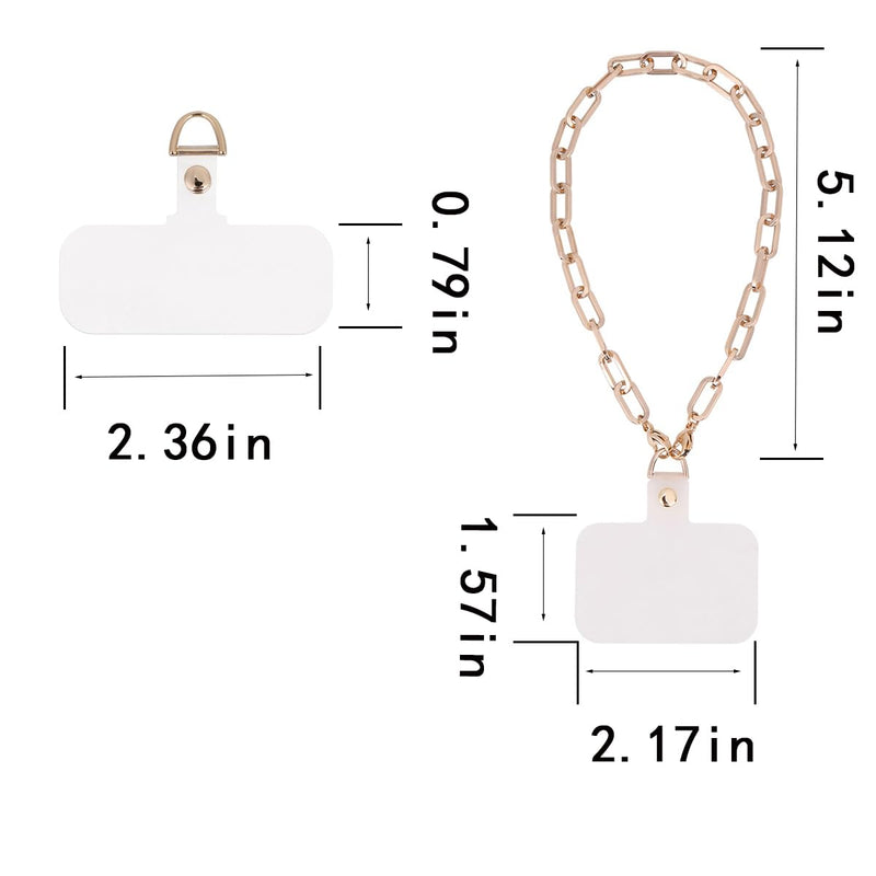 Phone Wrist Strap, Detachable Cellphone Lanyard Hands-Free Wristlet Bracelet Adjustable Phone Charm Grip Accessory for Women iPhone 14 Pro Max/ 13 Pro Max/ 12 Pro Max(Crude Gold Chain) Crude gold chain