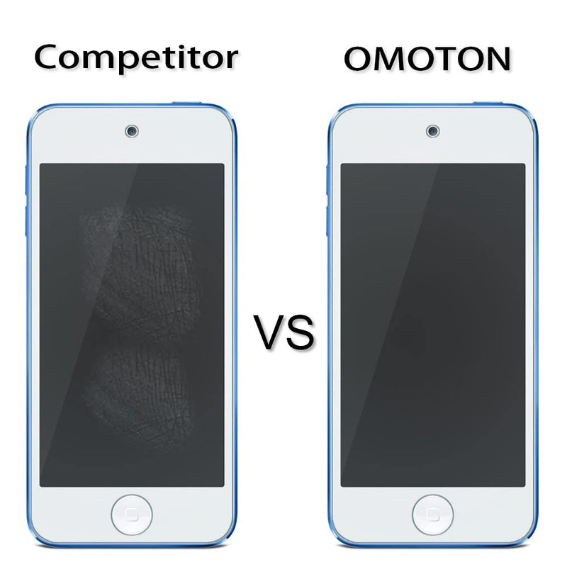 OMOTON Tempered Glass Screen Protector for New iPod Touch 7th Generation 6th Gen 5th Gen (2015/2019 Released), 2 Pack