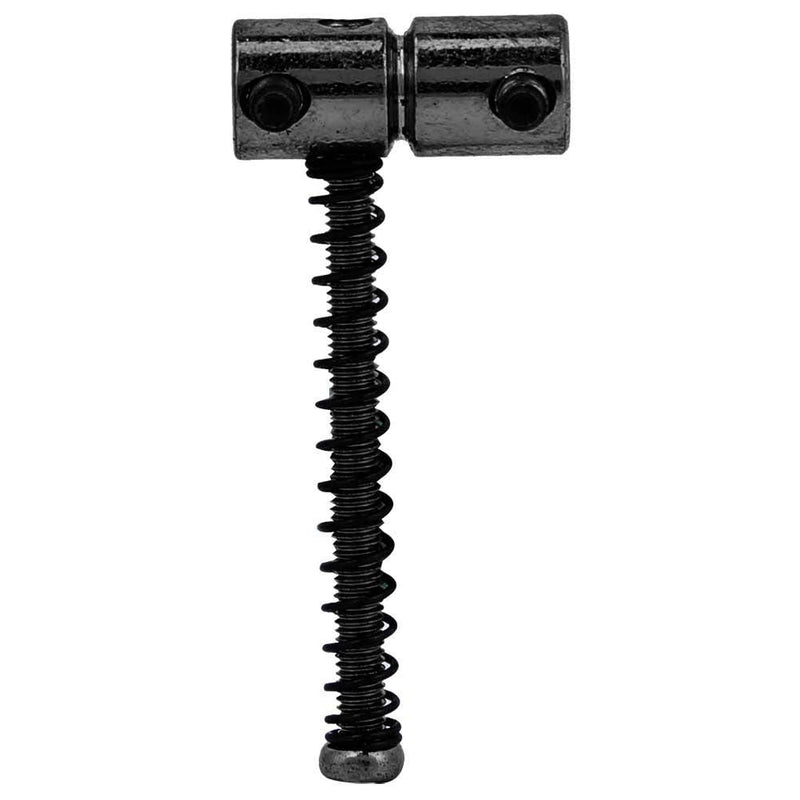 4pcs Electric Bass Compensated Saddles Set,Bass Bridge String Saddles Spring Screws for Electric Bass Guitar (Black)