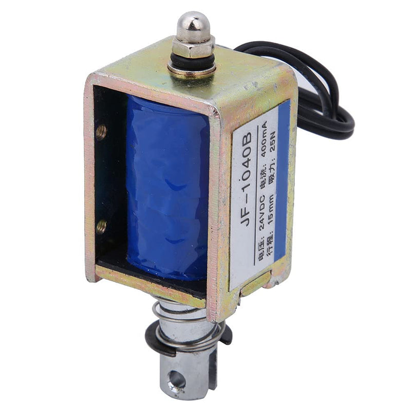 Jeanoko Low Friction 15 mm Hub Push Pull Electromagnet Antioxidation 25N 24V JF-1040B Magnetic Electromagnet Easy Installation for Vending Machines