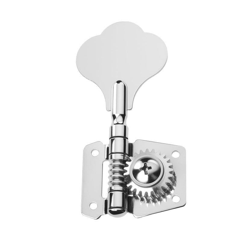 [AUSTRALIA] - 2L2R Vintage Open Gear Bass Tuners Machine Head Tuning Keys Pegs Set Left&Right Hand for Jazz Precision P Bass Replacement, Chrome 2 Left 2 Right 