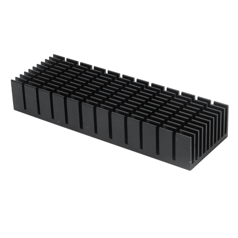 Cooling Fins, Aluminium Heatsink, Pack of 2, Slotted Design, 120 x 40 x 20 mm, High Efficiency for Electronic Components for CPU (with Adhesive)