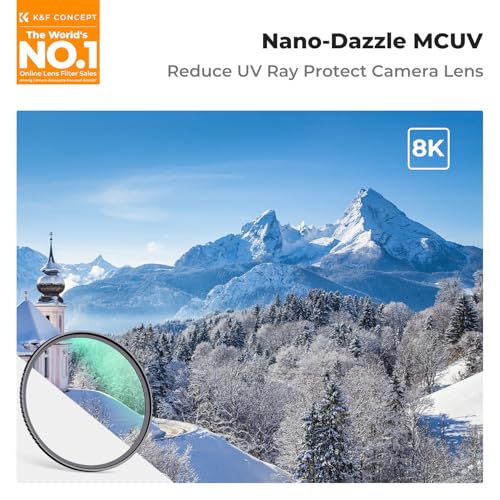 K&F CONCEPT 49mm MC UV Protection Lens Filter with 24-Layer Multi-Coated