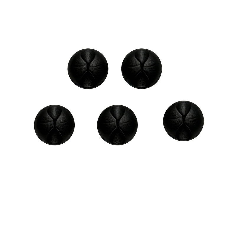 Cable Management Clips 5 Pack Cord Organizer Holder for Desk Wire Clips for USB Cable Charger Office Organization Black