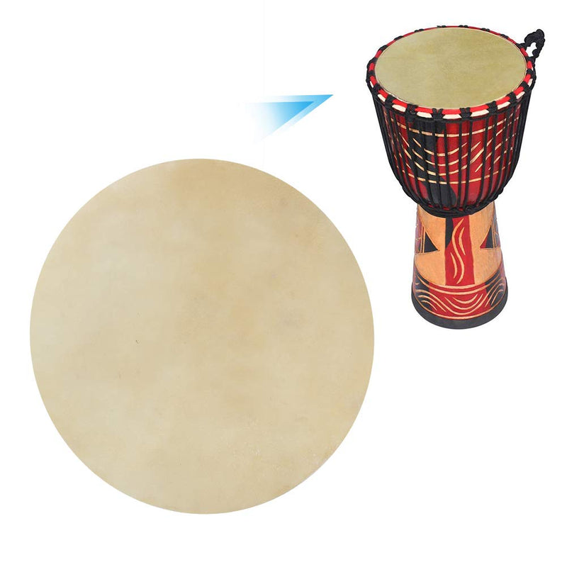 Drum Head Buffalo 2PCS Faux Leather Consistent Clear Sound Accessory for African Drums Bongos (9.0 inches)- Skin Replacement 9.0 inches