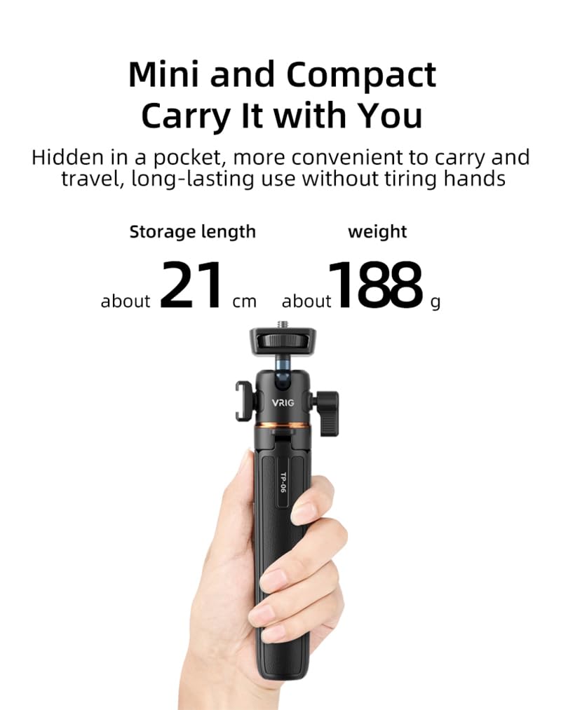 BTG Extension Pole Tripod for Extension Pole Desktop Tabletop Tripod for DJI Pocket 3 2 Action 5 4 3 Insta360 X4 X3 Go 3 Go 3S Selfie Stick Tripod Self Portrait Live Streaming Vlog Shooting