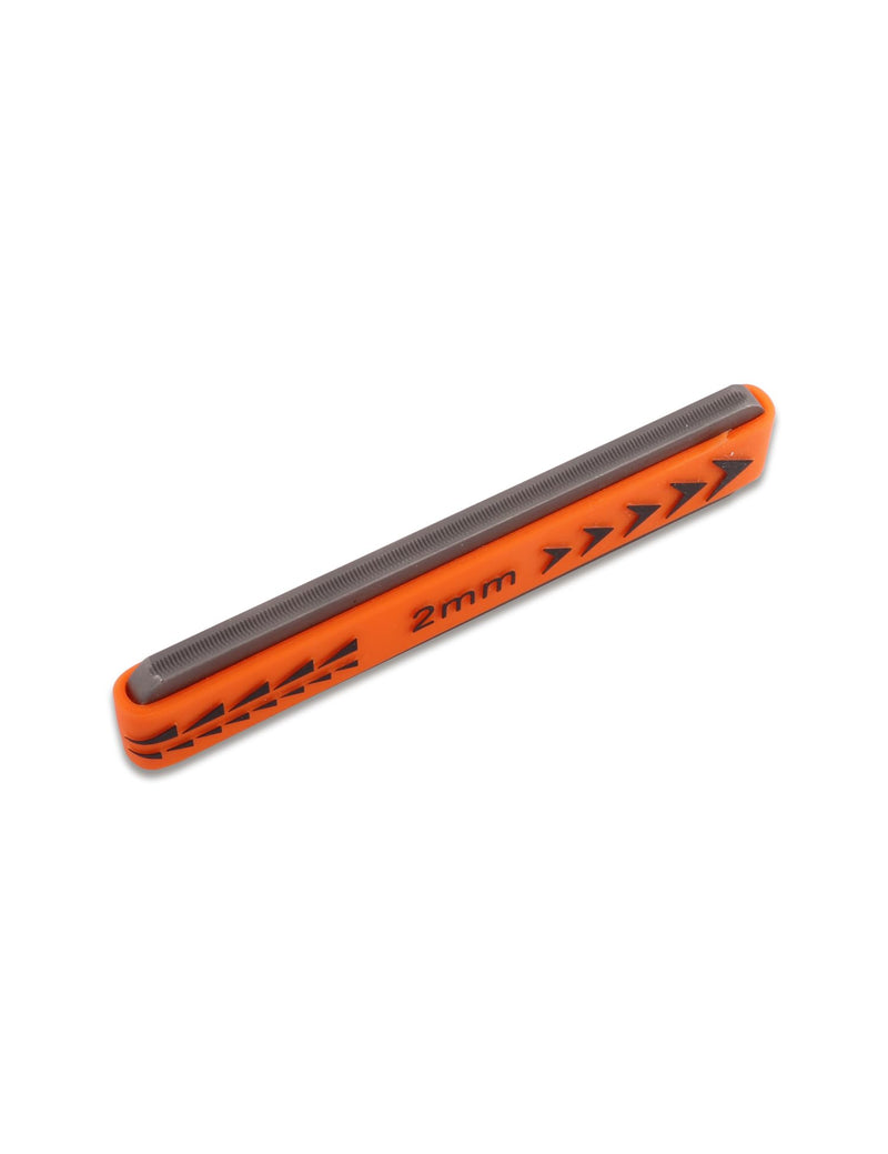 Metallor Guitar Fret Crowning Files Dual Sized Compact Fret Dressing File for Standard Guitar Frets with Coarse and Fine Cutting Edges Rubber Grip Guitar Luthiers Tools Repair Tools. (2mm-Medium) 2mm-Medium