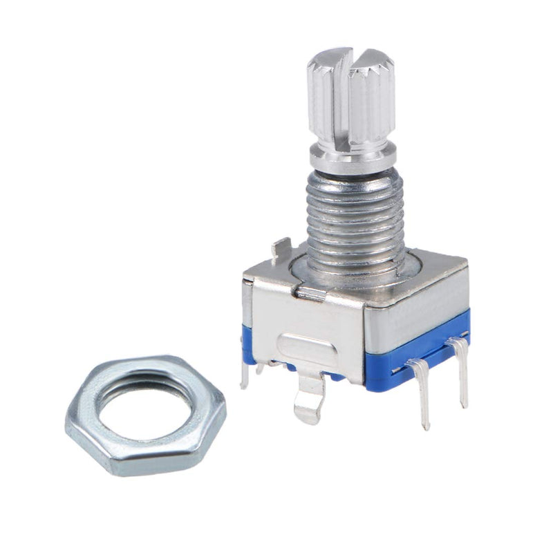 sourcing map 360 Degree Rotary Encoder, Code Switch, Potentiometer, EC11, 7 Pins, 15 mm Shank, Pack of 5