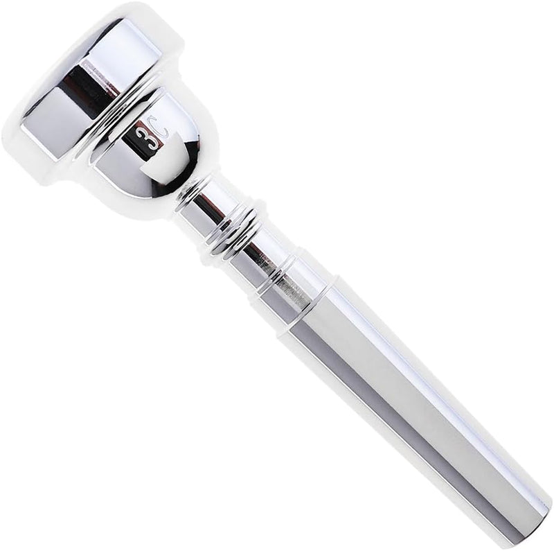 [AUSTRALIA] - Bach Trumpet Mouthpiece 3C, New Silver Gold Plated Trumpet Mouthpiece 3C Size for Musical Instrument Accessory 