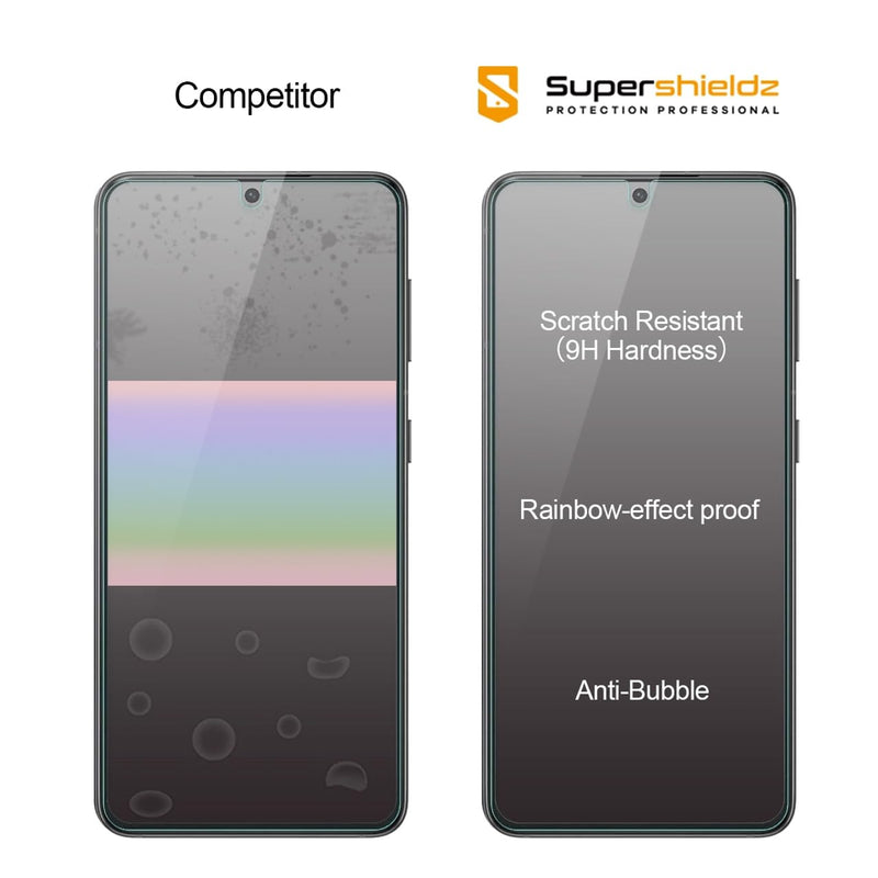 (3 Pack) Supershieldz Designed for Samsung Galaxy S21 5G Tempered Glass Screen Protector, Anti Scratch, Bubble Free S21 (6.2 inch)