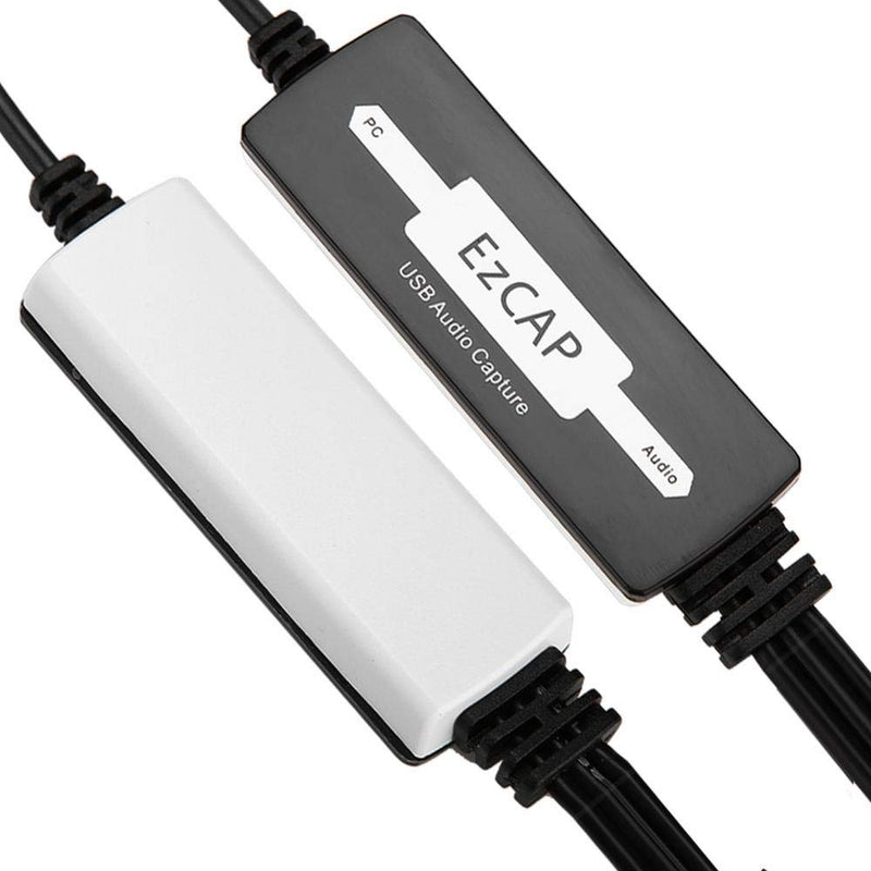 [AUSTRALIA] - USB Audio Capture Recorder Card Converts Turntable LP/Cassette Tape Audio to MP3/WAV Digital Music Converter Adapter, Support/Vista/7/8/8.1/10 and 