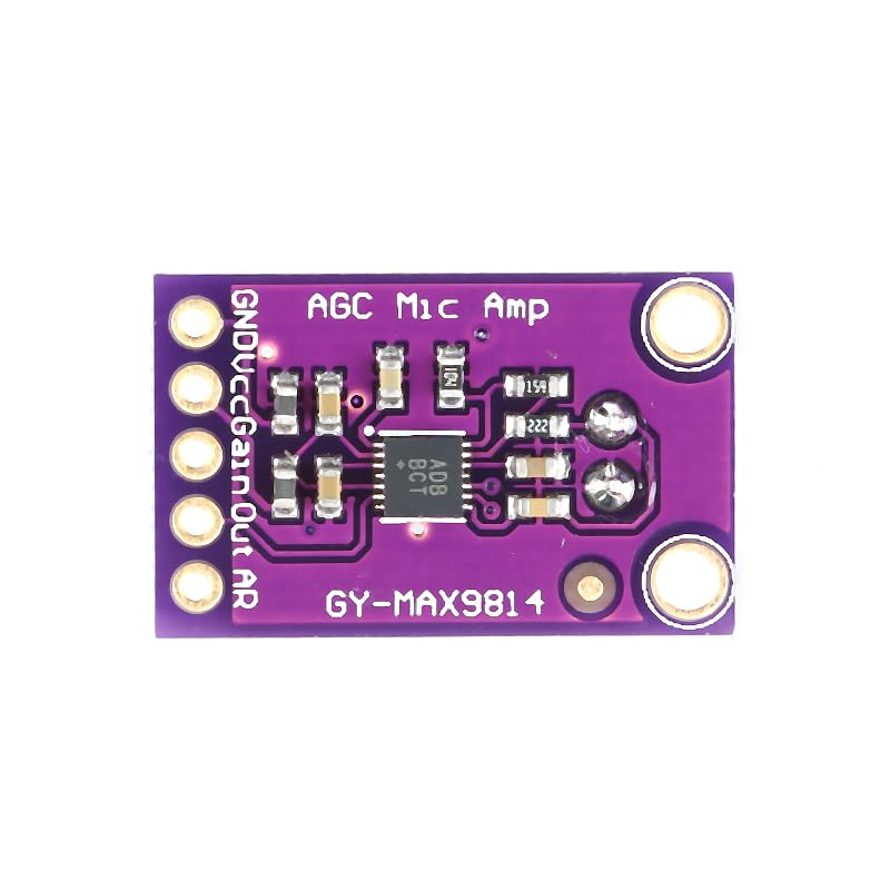 3Pcs MAX9814 Microphone Amplifier Module Electret Microphone Amplifier Module MIC Microphone Sound Amplification Microphone Head Sensor Auto Gain Control Release Ratio Low THD for Arduino