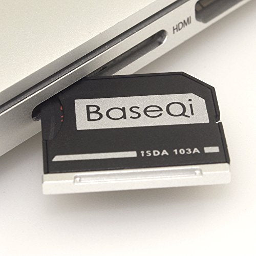 BASEQI Aluminum microSD Adapter for MacBook Air 13" and MacBook Pro 13"/15" (Non-Retina) Models