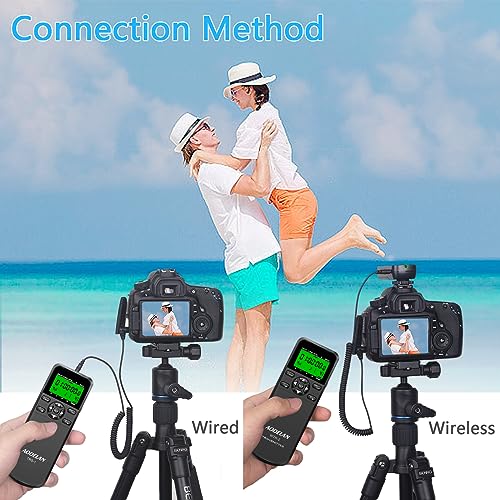 AODELAN Camera Wireless Shutter Release Timer Remote Control for Canon